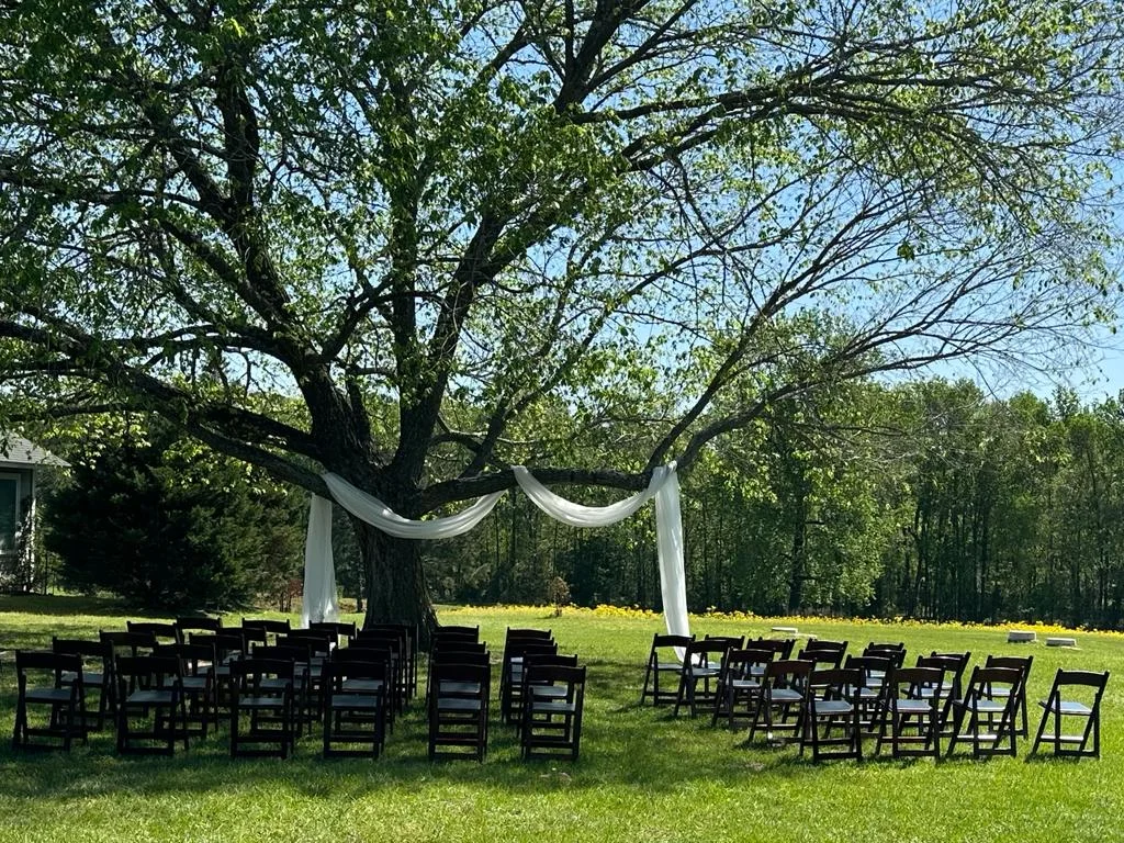 ceremony by tree